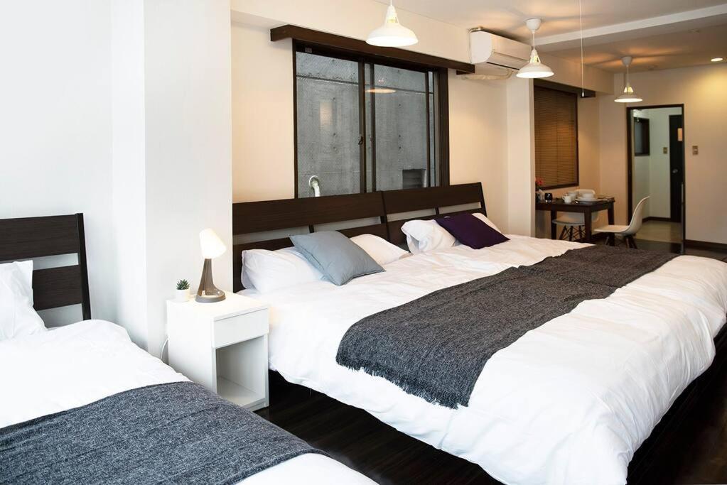 Апартаменти ③2Station To Shinjuku. 3 Double Beds. Specious 45㎡ Токіо Екстер'єр фото